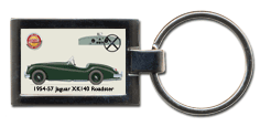 Jaguar XK140 Roadster (wire wheels) 1954-57 Keyring 4